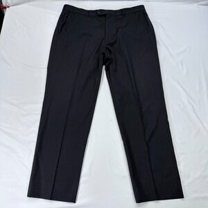 Brooks Brothers Men 37x29 Regent 1818 Dark Gray‎ Wool Dress Pants Trousers Flat
